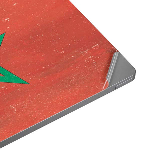 Morocco Flag Distressed Universal Laptop 14in (11.4 x 8.2in) Skin